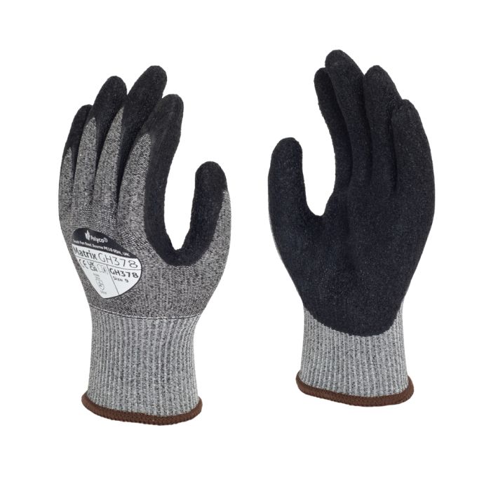 Gloves Matrix Crinkle Latex Palm Coated